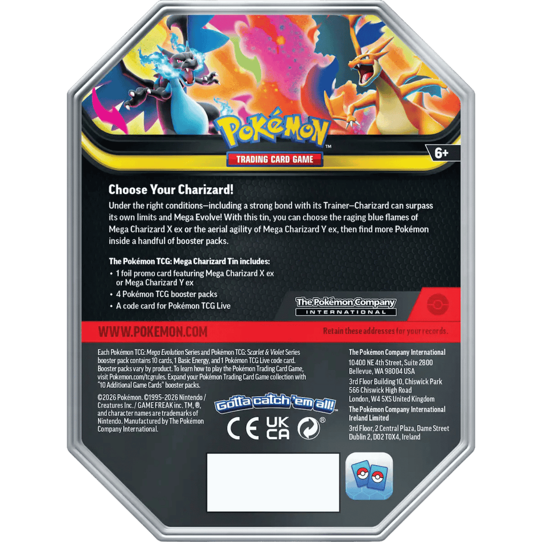 Mega Charizard Tin (Various)