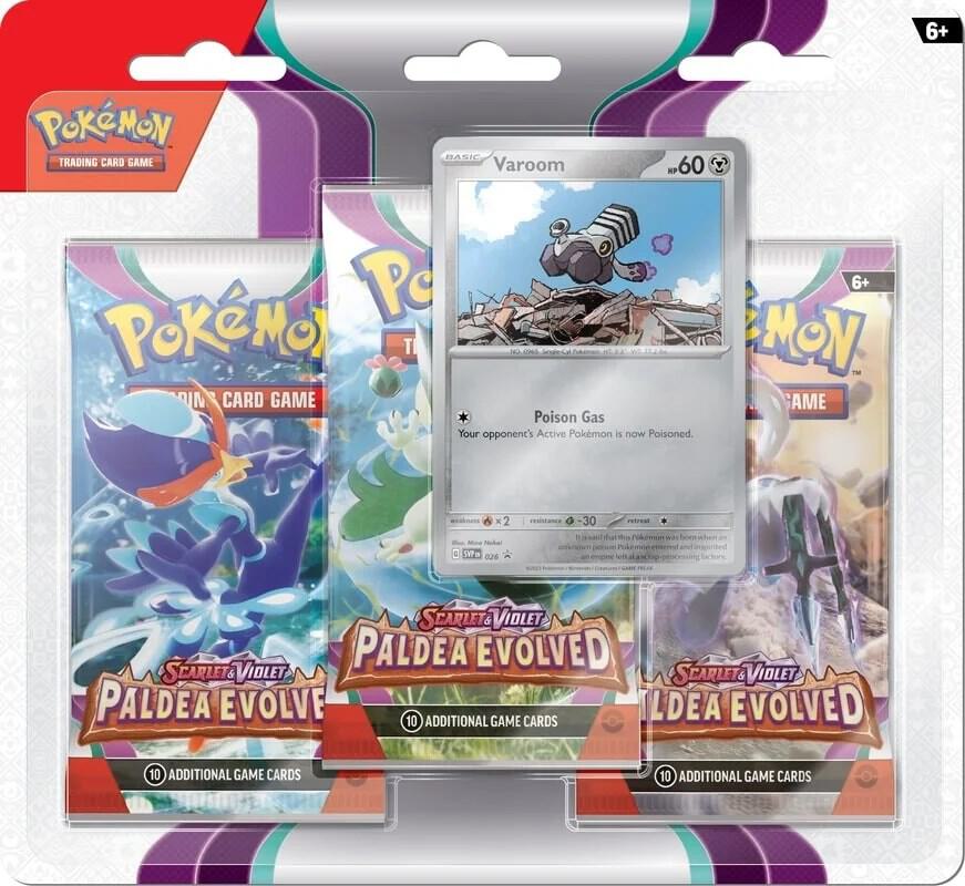 Pokémon - Paldea Evolved 3 Pack Blister