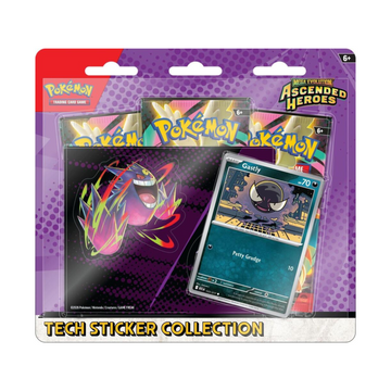 Pokemon Ascended Heroes Tech Sticker Collection Gastly