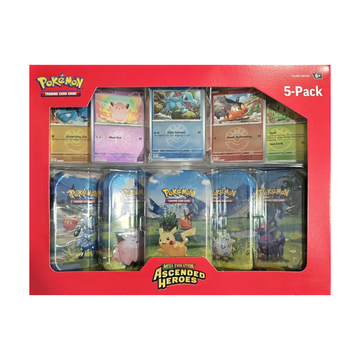 Pokémon ME: Ascended Heroes - Mini Tins 5-Pack (Costco Exclusive)
