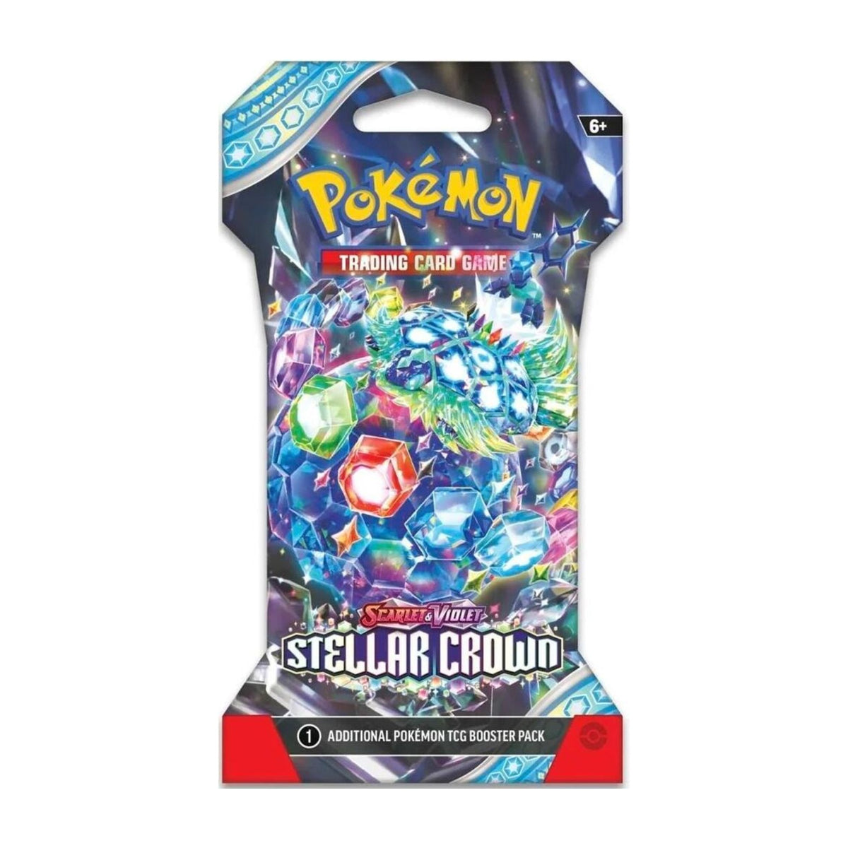 One Pokémon Stellar Crown (SV07) sleeved booster pack