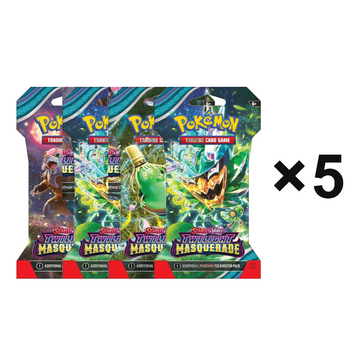 Pokémon Twilight Masquerade (SV06) - Sleeved Booster Pack - 5 Pack Bundle